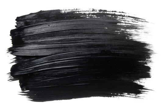 Black brush Stock on isolated background