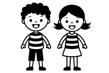 Hand Drawn Funny  vector icon silhouette illustration