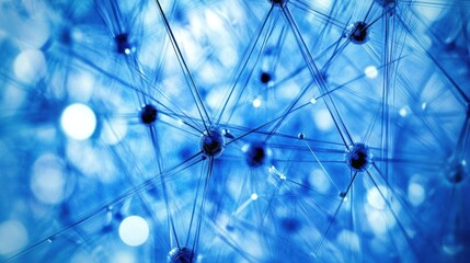 Abstract Blue Network