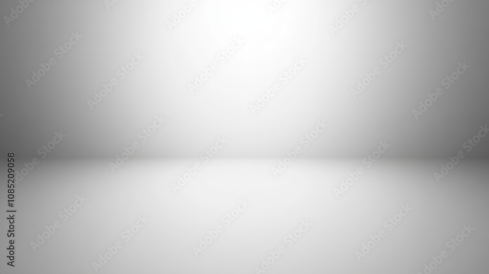 Poster minimalist white background with a subtle light gradient from top to bottom, calming and pure