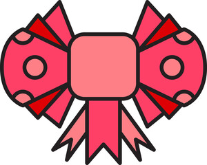 Decorative Bow Tie Icon