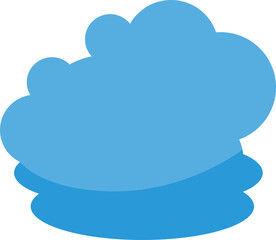 Obraz premium Blue Cloud Illustration