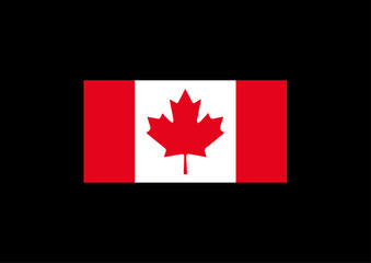 vector canadian flag illustration