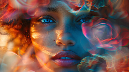 Blurred self international women's day delightful