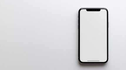 Sleek Smartphone on Minimalist Background