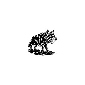 recommend clip art: Angry Wolf silhouette vector black silhouette of a wolf 