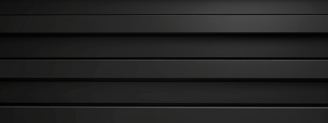 Black background with horizontal stripes for design. Banner template with white space in the center for text. Perfect for minimalist abstract wallpaper and digital marketing.