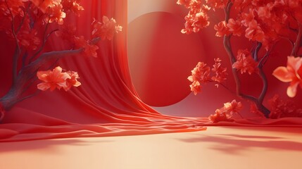 Red texture promotional space background