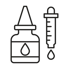 Essential Oil icon vector on white background