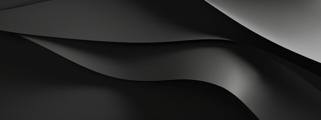 Fototapeta premium Photo of Black Background with Intersecting Curves for Design, Featuring White Space in the Center for Text. Ideal for Banner Templates and Digital Projects. Minimalist Wallpaper.