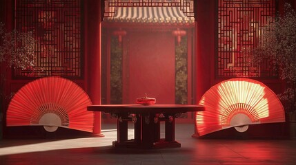 Architectural cultural space atmosphere scene