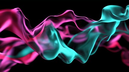 Digital Waveforms in Gradient Color