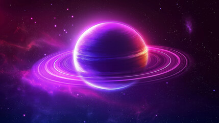 A purple planet