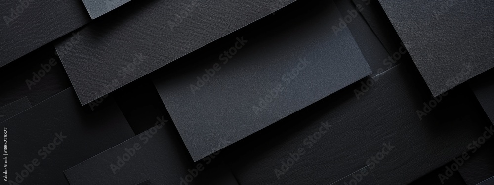 Poster modern banner template with intersecting rectangles on black background. minimalist geometric design