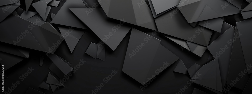 Leinwandbilder abstract minimalist wallpaper with intricate geometric details on black background. ideal for modern