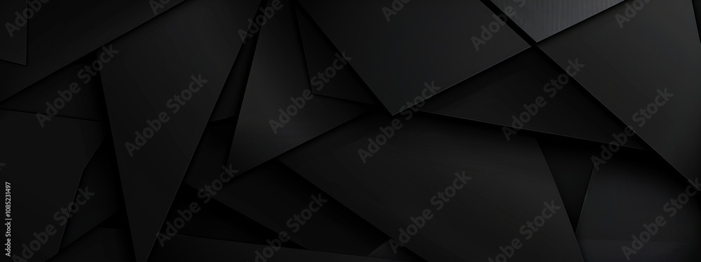 Poster abstract minimalist wallpaper with intricate geometric shapes on black background. ideal for modern 