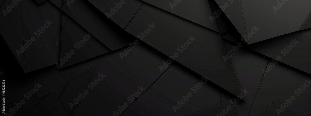 Poster Irregular lines on a black background, minimalist design banner template with white space for text. Perfect for creative and artistic presentations, websites, and modern designs.