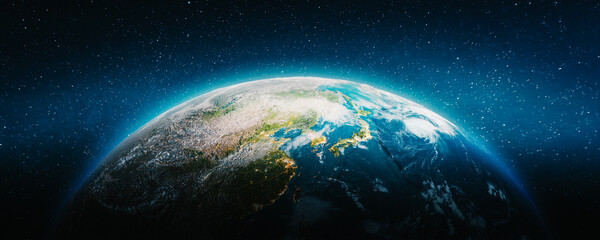 Planet Earth travel map
