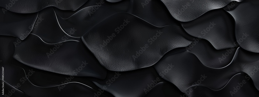 Poster black background with irregular shapes for design, banner template. white space in the center of the