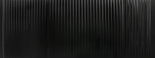Obraz premium Black background with linear patterns. Banner template with white space in the center for text. Suitable for abstract minimalist wallpaper and modern graphic design projects.