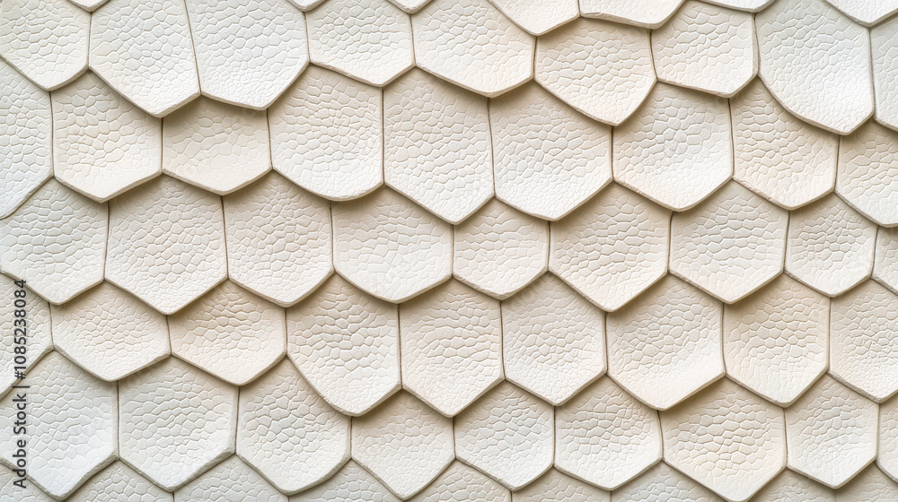 Aufkleber close up texture background featuring patterned surface with hexagonal shapes in light color, creati