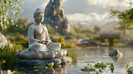 Happy Buddha Purnima Vesak,Buddhist festival- Vector illustration