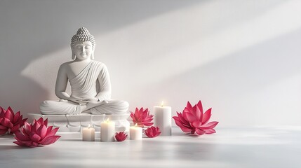 Happy Buddha Purnima Vesak,Buddhist festival- Vector illustration