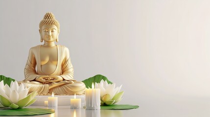 Happy Buddha Purnima Vesak,Buddhist festival- Vector illustration