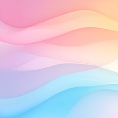 Obraz premium Soft Pastel Waves: Dreamy Hues