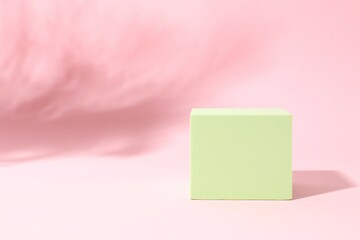 Props for product photography. Podium on a colored background