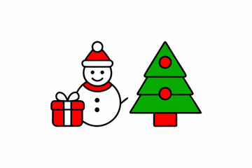 Icons in two colors about Christmas. Holidays events. Contains such icons as Santa, snowman, Christmas tree, wish list, decoration, and gifts. This is an Editable stroke icon.