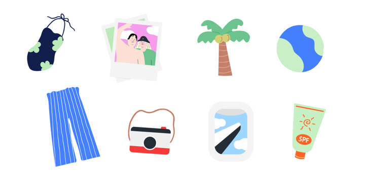 Set of traveler's items