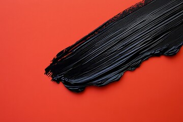 Close-up of a thick black stripe