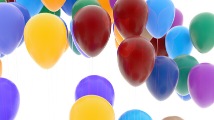 Colorful Floating Balloons – Festive Decorations for Celebrations and Parties