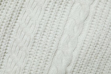 Knitted fabric background, close-up view