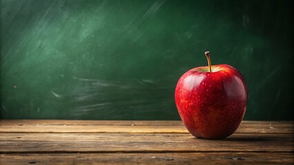 A chalkboard canvas cradles a rustic still life of apples.