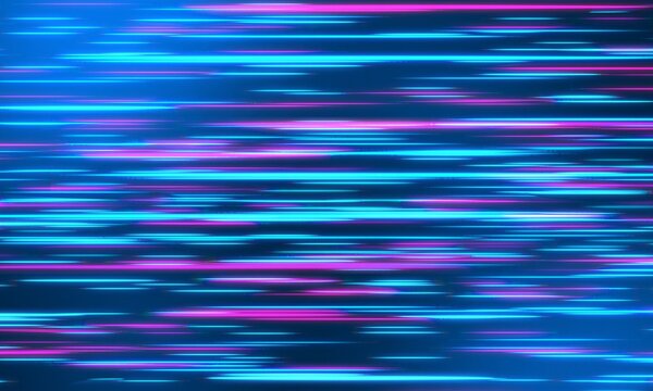 ネオンのスピードラインのエフェクト★サイバーパンクな壁紙背景バナー