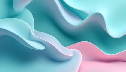 Gradient abstract colorful background. Beautiful purple teal background with space for design. Abstract background in light teal and soft pink, with smooth elements. a futuristic, minimalist design.