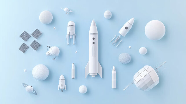 Spacecraft and Satellite Abstract Layout