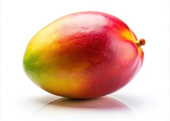 Fresh Mango Isolated on White Background - Juicy Tropical Fruit, Summer Delight, Healthy Snack, Vibrant Color, Organic Produce, Natural Sweetness