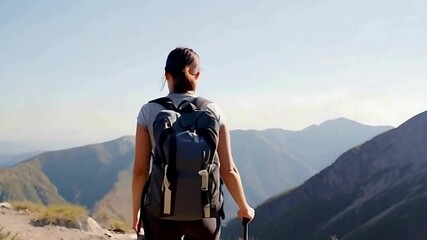  A fit and enthusiastic woman ready to embark on a new adventure