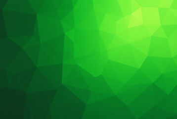 vibrant green low poly design abstract background. Generative AI.