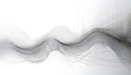 A gray and white abstract wide horizontal banner features vector communication lines on a w_1(57)