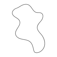 abstract blobs outline for background