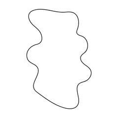 abstract blobs outline for background