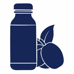 Blue mango juice icon 