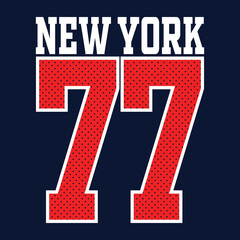 new york athletic slogan, graphic tee typography design, trendy t shirt print, illustration vector art, letter art