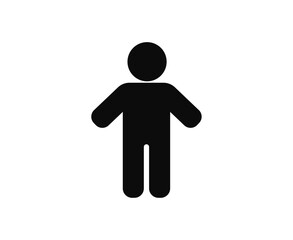 Obraz premium Figure human silhouette, avatar. Vector illustration