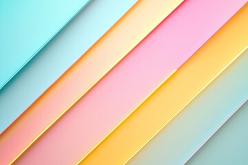 Obraz premium Colorful Paper Strips in Soft Pastel Shades for Creative Backgrounds