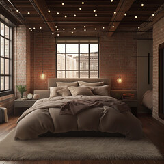 Fototapeta premium room with bed